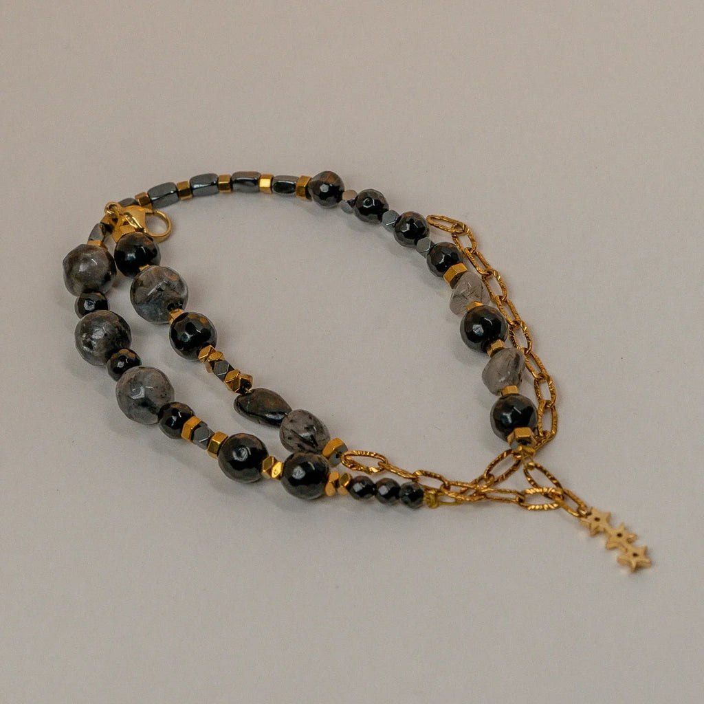 Obsidian bracelet
