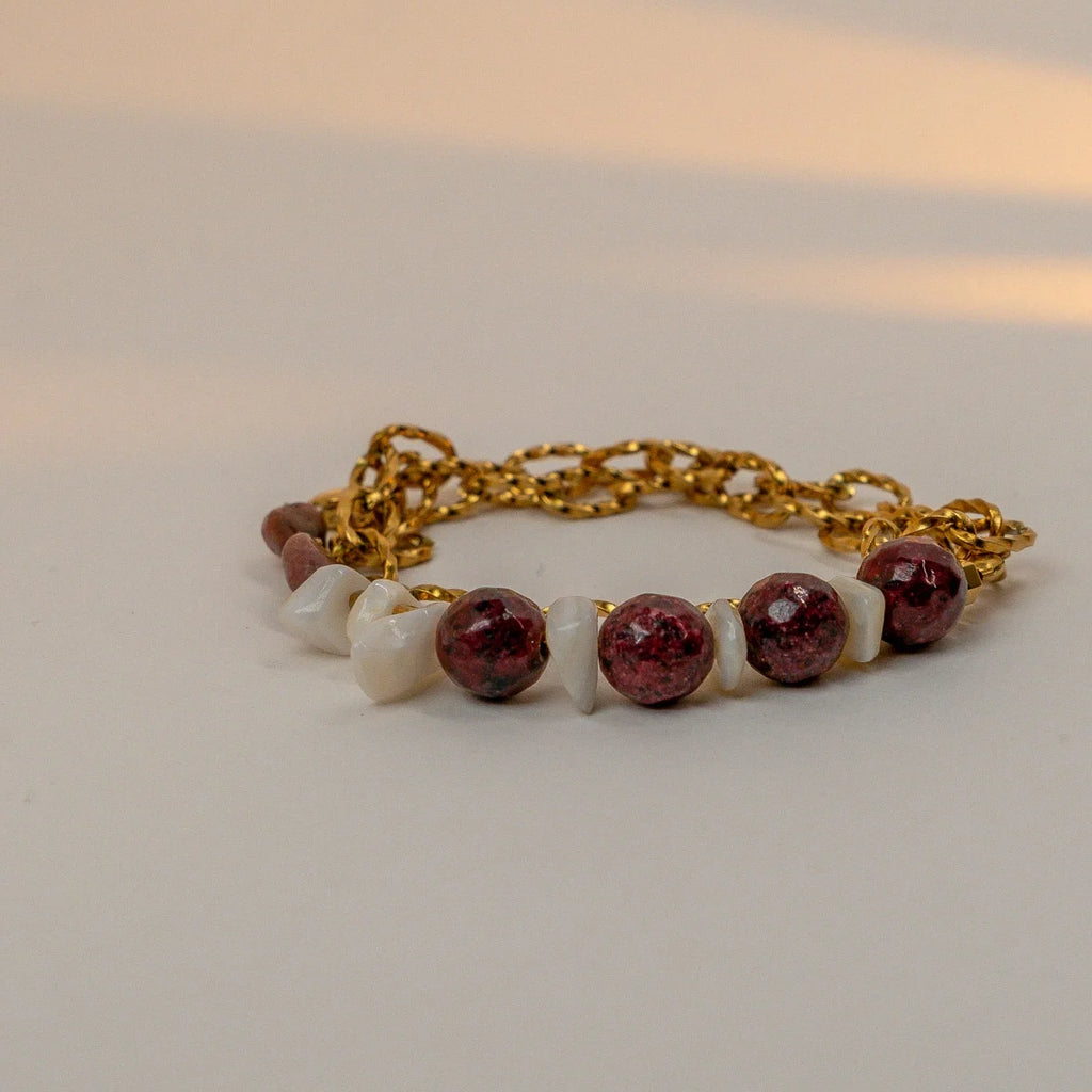 Burgundy bracelet