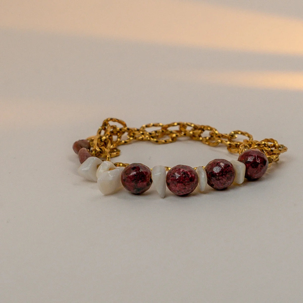 Burgundy bracelet