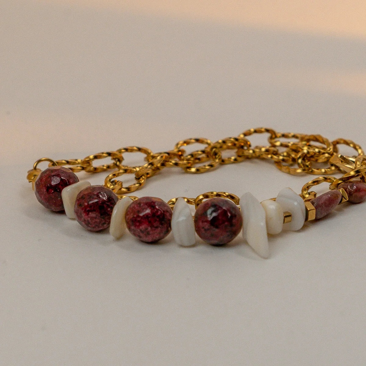 Burgundy bracelet