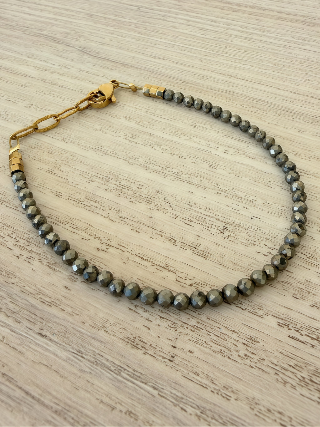 Pyrite Anklet