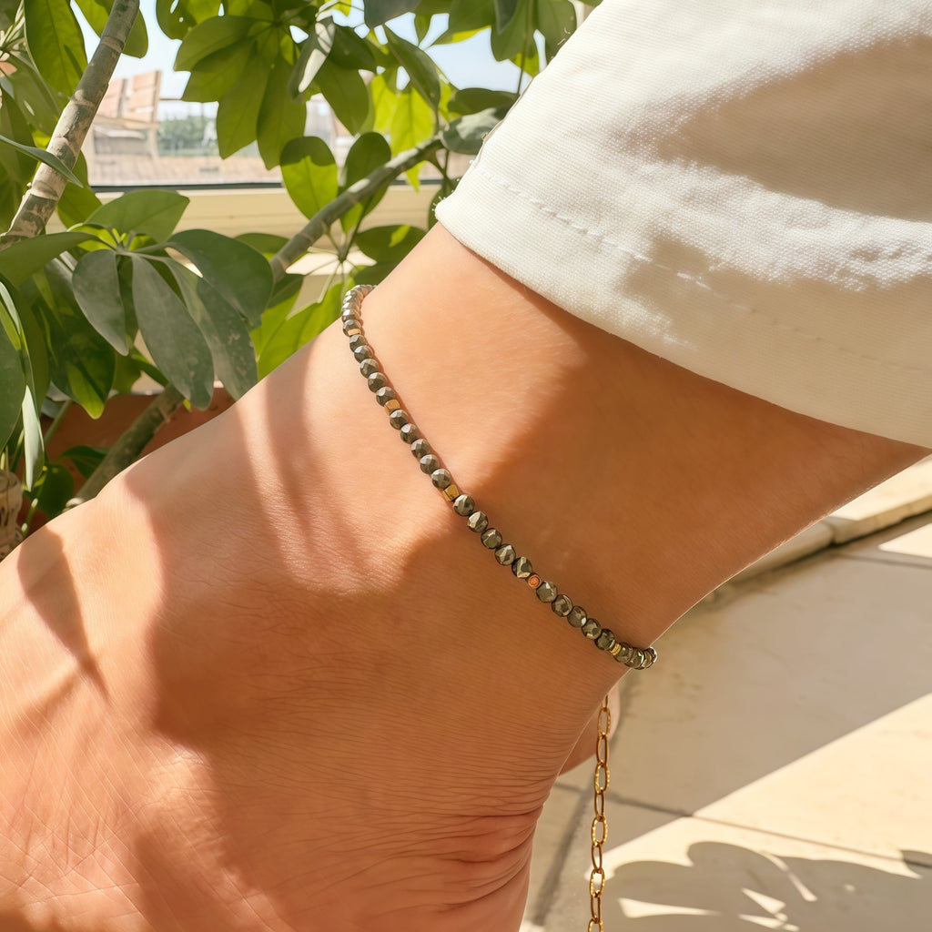 Pyrite Anklet