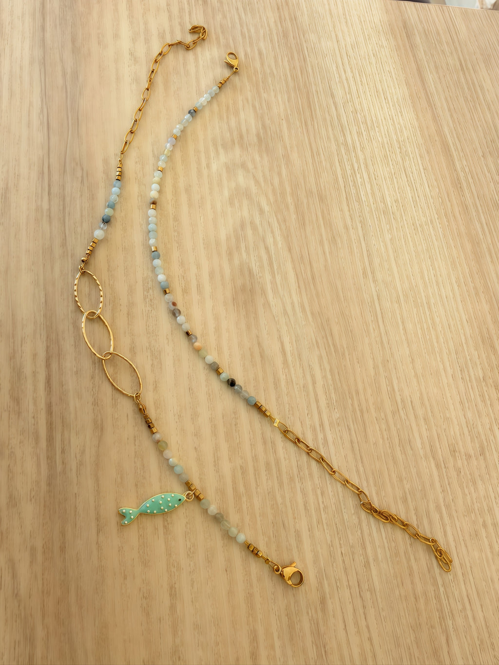 Aquamarine Anklets