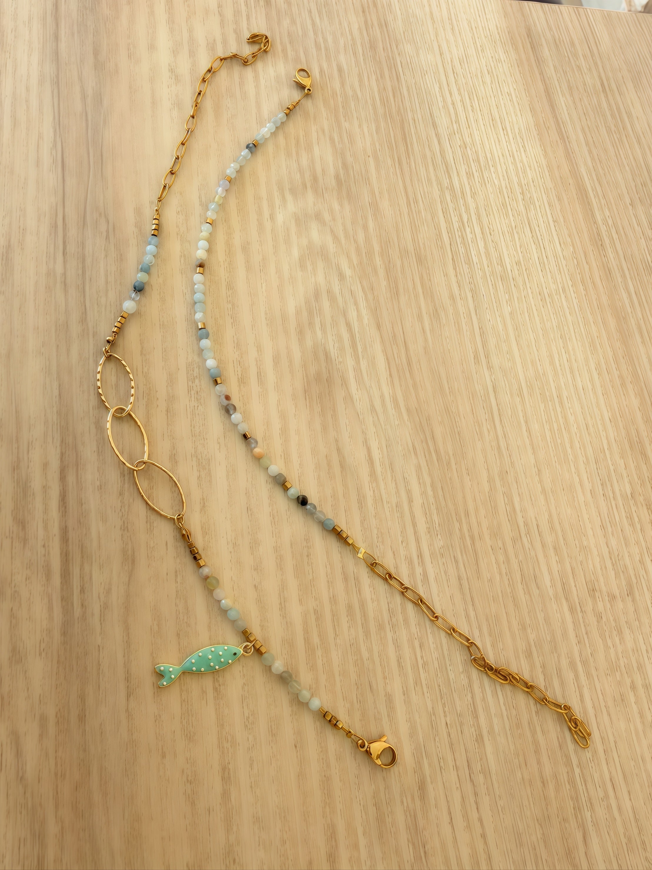 Aquamarine Anklets