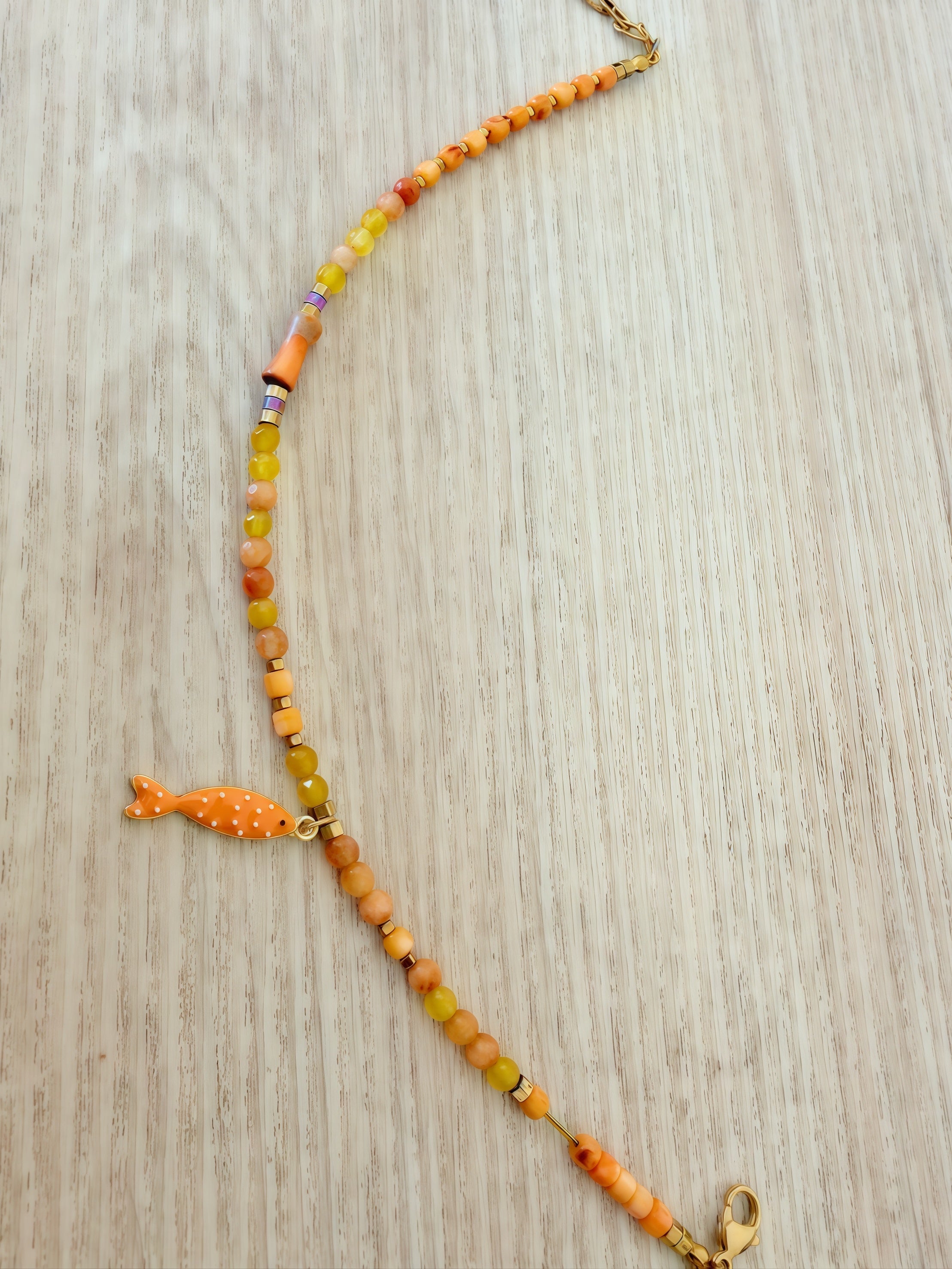 Coral Sunset Anklet